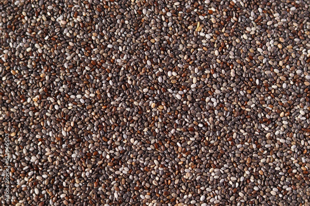 Chia seeds pattern as background. Healthy superfood. Chia seeds pattern as background. Healthy superfood.