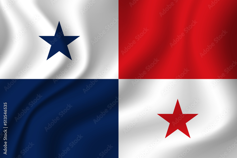 Flag of Panama. National symbol in official colors. Template icon. Abstract vector background Flag of Panama. National symbol in official colors. Template icon. Abstract vector background