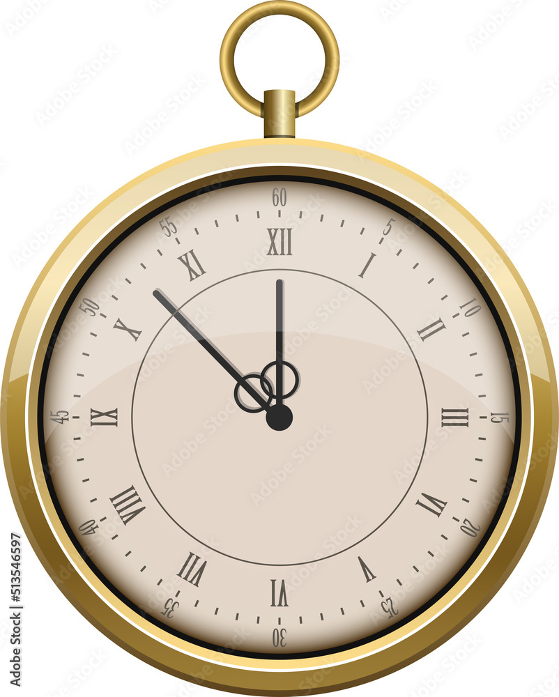 Pocket watch clipart design illustration Stock Illustration | Adobe Stock