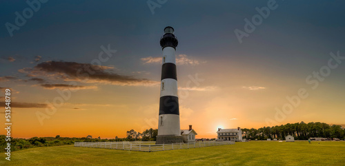 Bodie Lighthouse North Carolina at Dusk