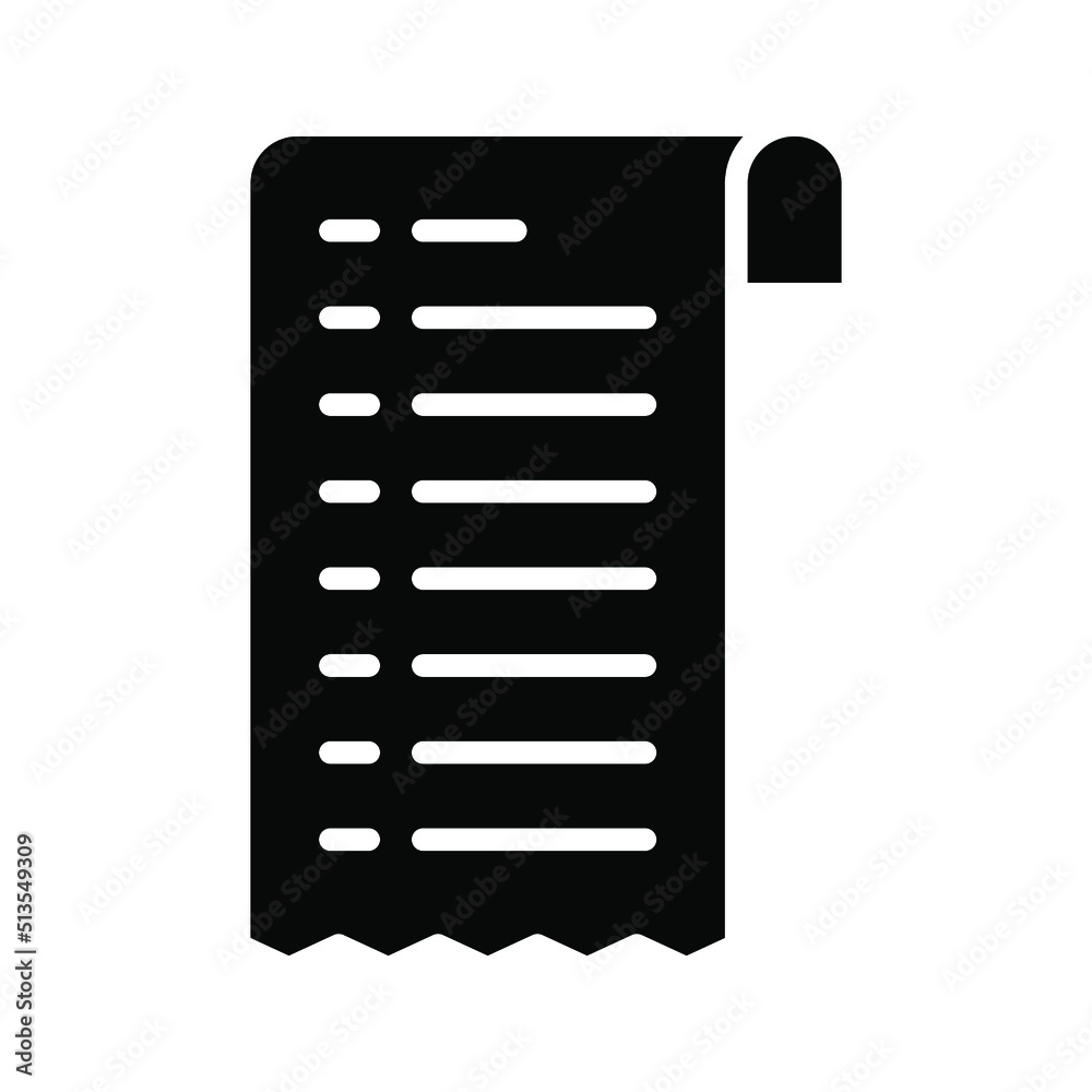 Receipt icon. Payment and bill invoice sign. vector illustration Receipt icon. Payment and bill invoice sign. vector illustration