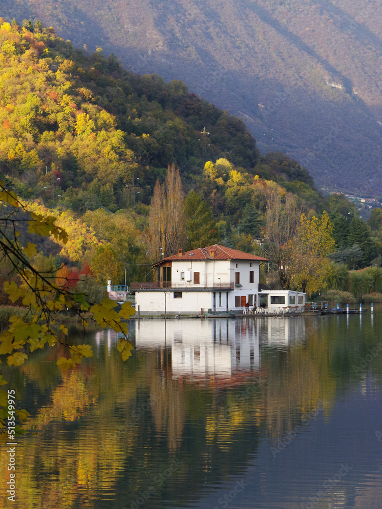reflections on Lake Endine, Bergamo, Italy