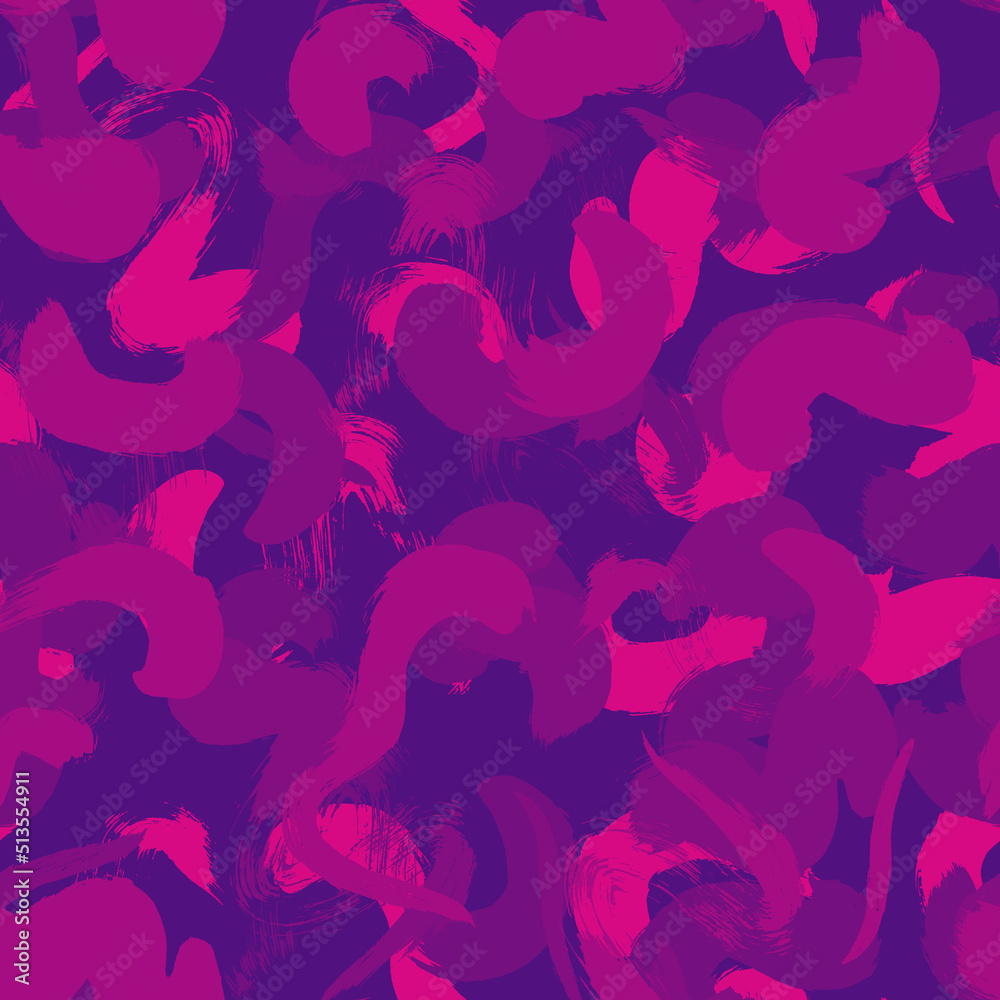 Seamless pattern with painted brush strokes. Ink illustration. Isolated on white background. Black handmade elements. Seamless pattern with painted brush strokes. Ink illustration. Isolated on white background. Black handmade elements.