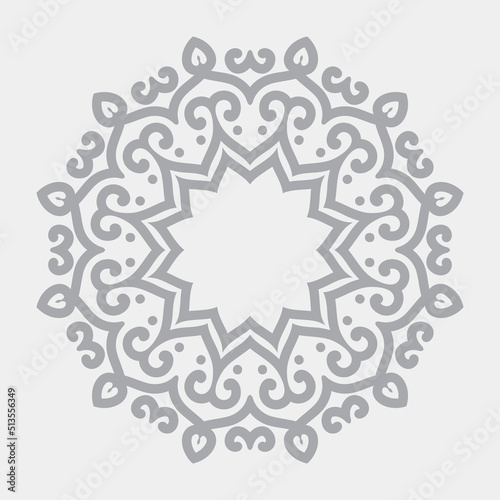 Canvas Print Floral style mandala design illustration Premium Vector