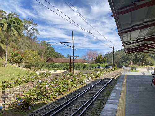 Eugênio Lefevre train station at Santo Antonio do Pinhal, SP, Brazil. photo