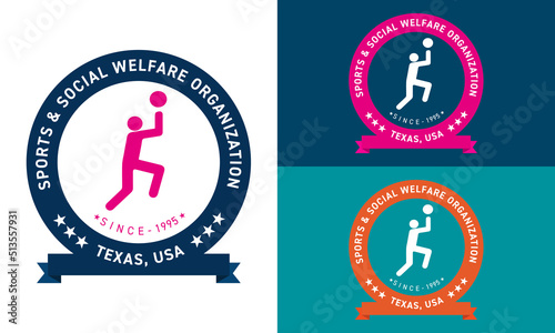 Sports - Social welfare  - Association - Organization logo free vector file