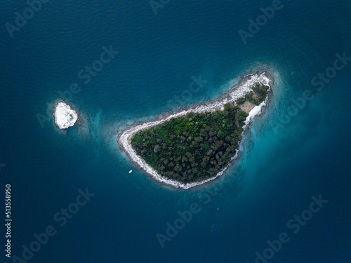 Tiny island in Croatia