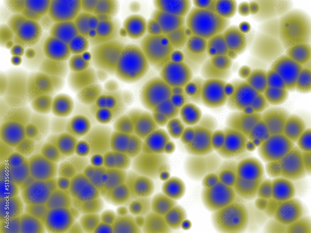 Blue green spots, abstract background with bubbles Blue green spots, abstract background with bubbles