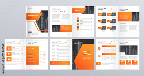 layout template for company profile ,annual report , brochures, flyers, leaflet, magazine, book with cover page design 