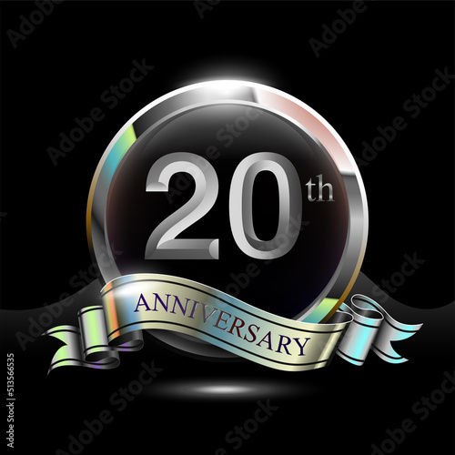 20th silver anniversary logo