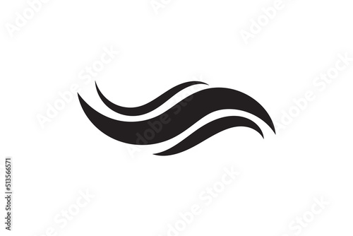Sea icon wave illustration vector design. Ocean logo graphic element. Aqua symbol.