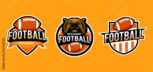 american football logo design