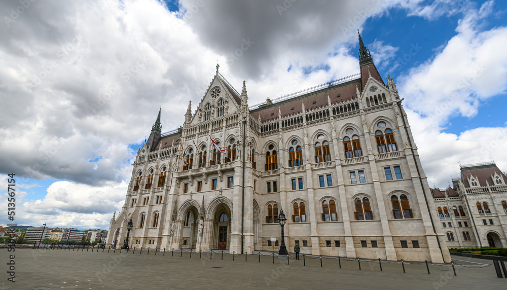 Hungarian Parliament building at spring in Budapest, Hungary Hungarian Parliament building at spring in Budapest, Hungary