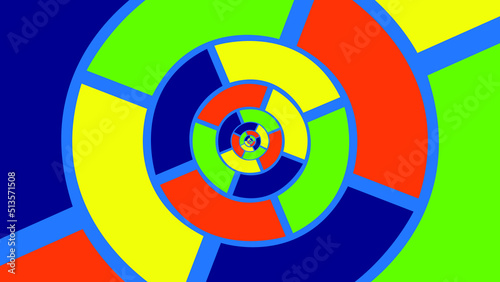 Background colored spaced circular shapes in continuation