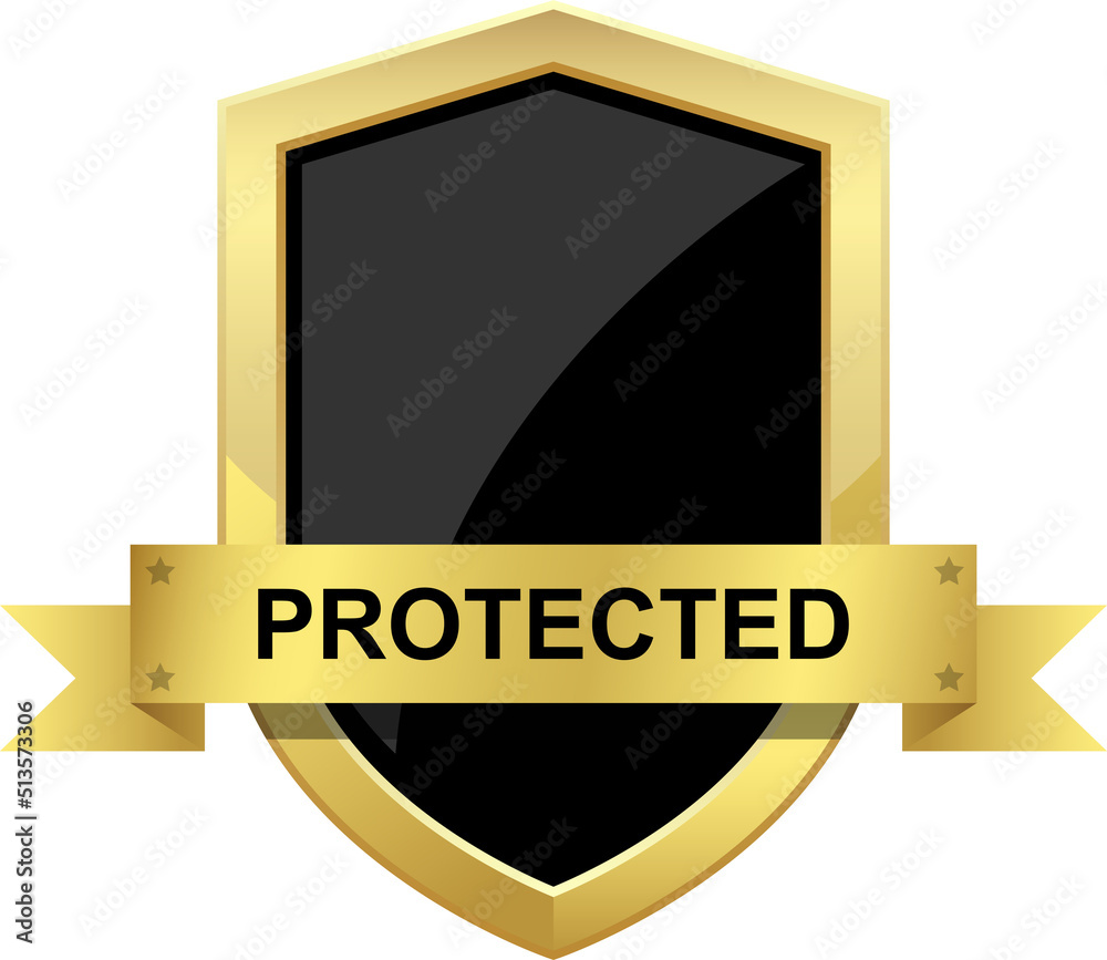 Protection shield clipart design illustration