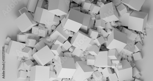 abstract background made of cubes