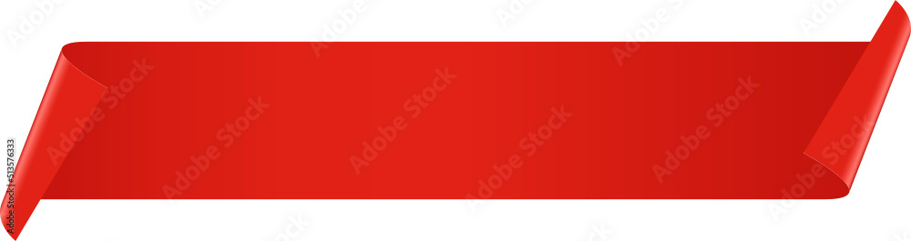 Red banner clipart design illustration Stock Vector | Adobe Stock