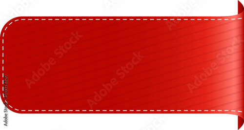 Red banner clipart design illustration