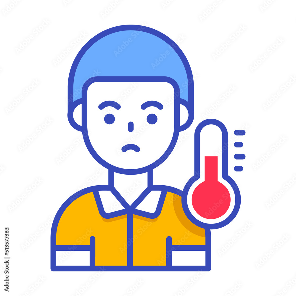 sick person Modern concepts design, vector illustration sick person Modern concepts design, vector illustration