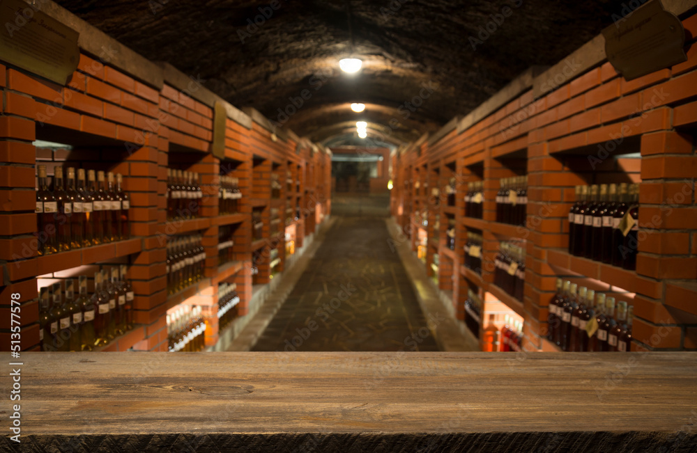 Wine barrels in a old wine cellar Wine barrels in a old wine cellar