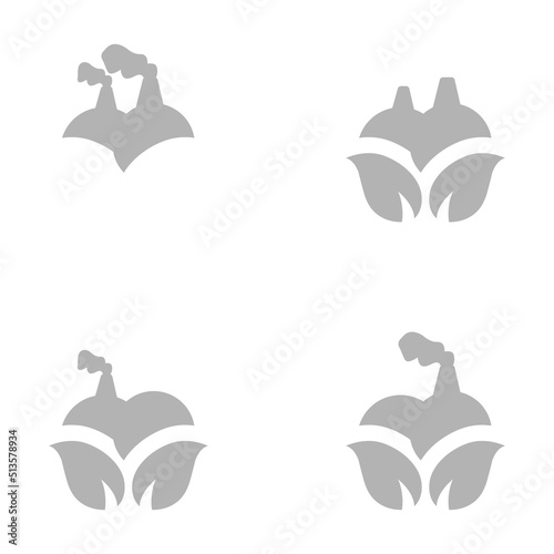 ecology icon, concept of environmental factors, vector illustration