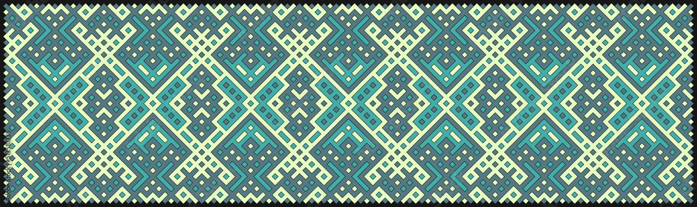 Multicolor truchet tiling connections illustration Multicolor truchet tiling connections illustration