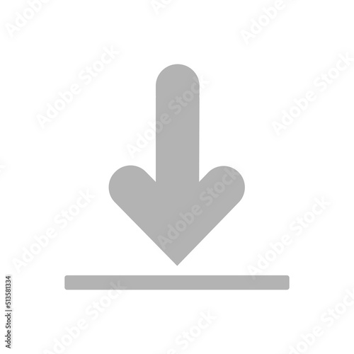 arrow icon, download concept, vector illustration