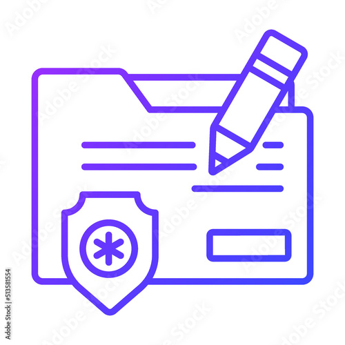 medical history Modern concepts design, vector illustration