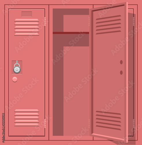 School locker clipart design illustration