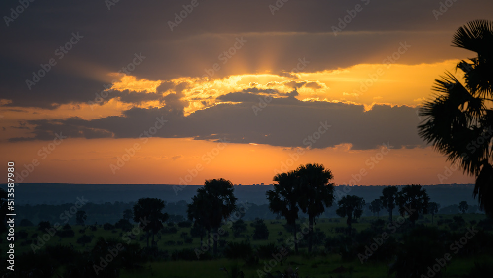 Sunrise in Murchonson Falls National Park Uganda