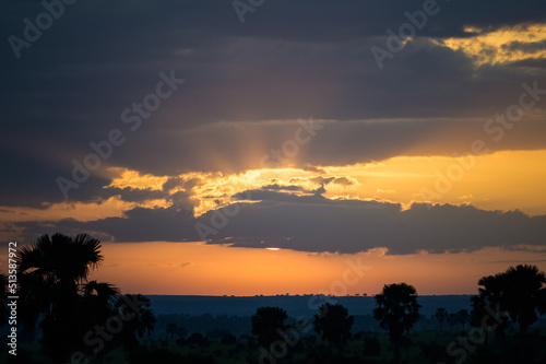 Sunrise in Murchonson Falls National Park Uganda