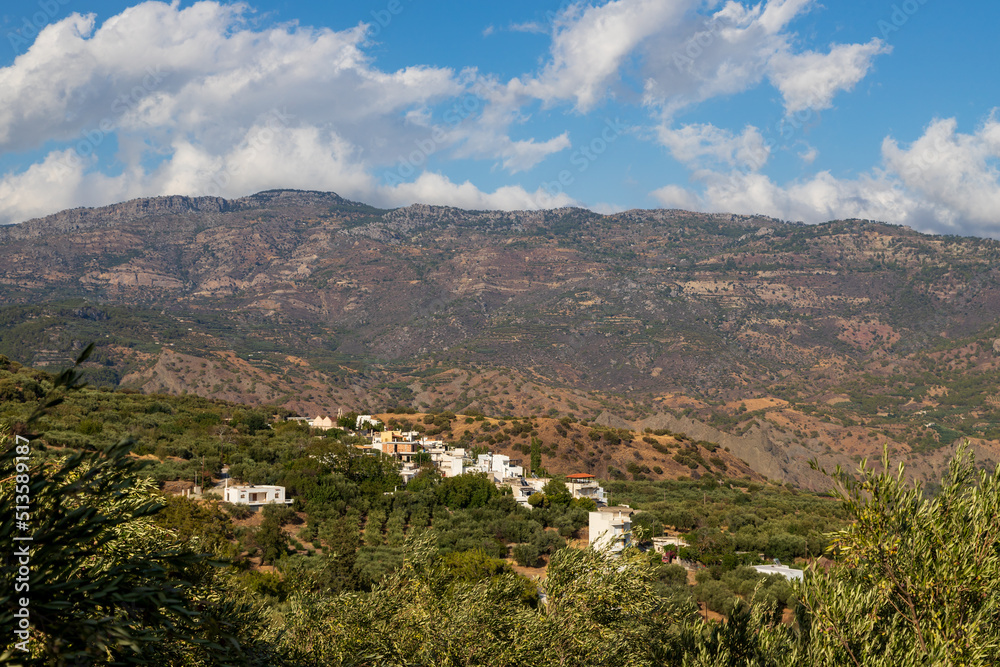 Obraz premium View of the seascape on the island of Crete in Greece