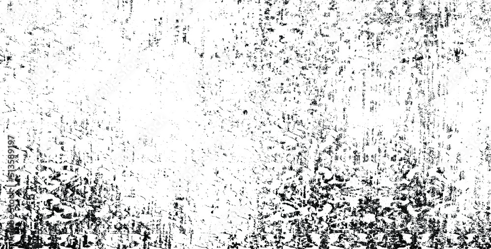Scratched and Ckracked Grunge Urban Background Texture Vector. Dust Overlay Distress Grainy Grungy Effect. Distressed Backdrop Vector Illustration. Isolated Black on White Background. EPS 10.