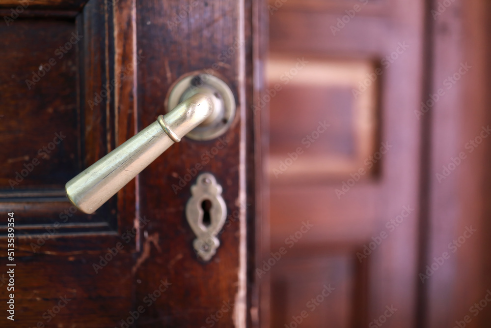 Obraz premium Details of brass handle