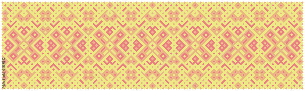 Multicolor truchet tiling connections illustration Multicolor truchet tiling connections illustration