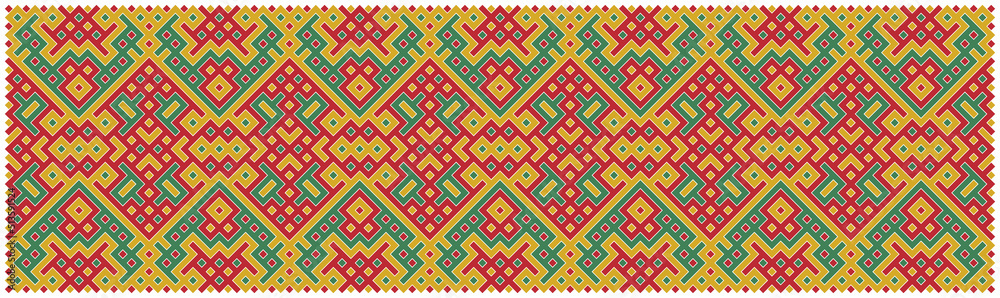 Multicolor truchet tiling connections illustration Multicolor truchet tiling connections illustration