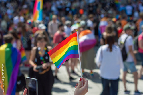 Parada Równości, LGBTQIA+, Pride, flaga, tęcza © felicytka