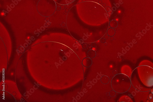 Selective close-up focus of a petri dish with blood. The concept of developing pharmaceutical drugs for the treatment of diseases with the help of drugs that improve DNA. High quality photo
