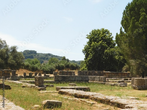 Slika na platnu The council house of the ancient Olympia site, where the Olympic games were held