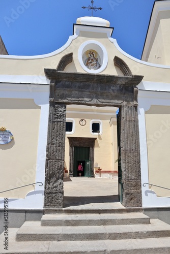 Quadro su tela Forio - Accesso alla Chiesa di Santa Maria Visitapoveri