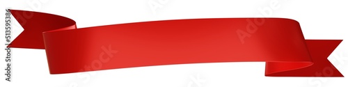 Free Download Red ribbon on white background. 3d rendering. For birthday or valentine. - GFXLoad
