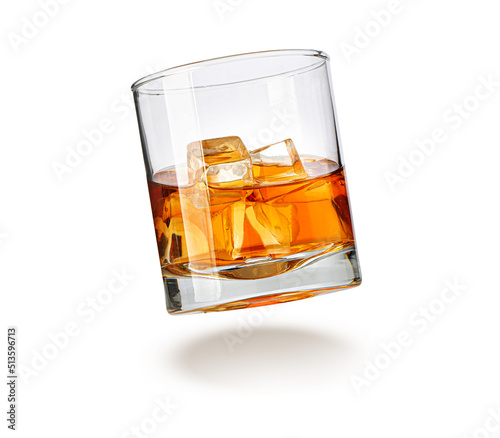 whiskey glass isolated