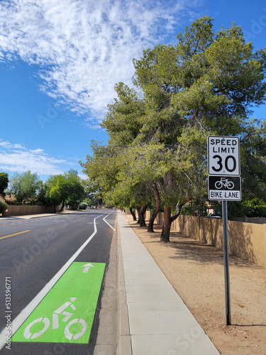 Bike Lane in Phoenix, AZ photo