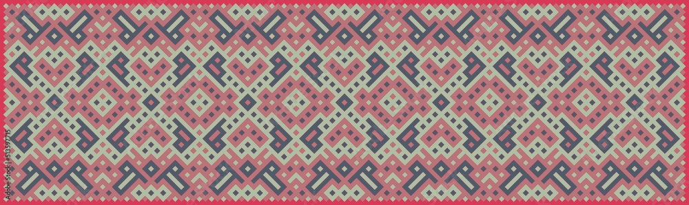Multicolor truchet tiling connections illustration Multicolor truchet tiling connections illustration