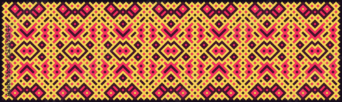 Multicolor truchet tiling connections illustration