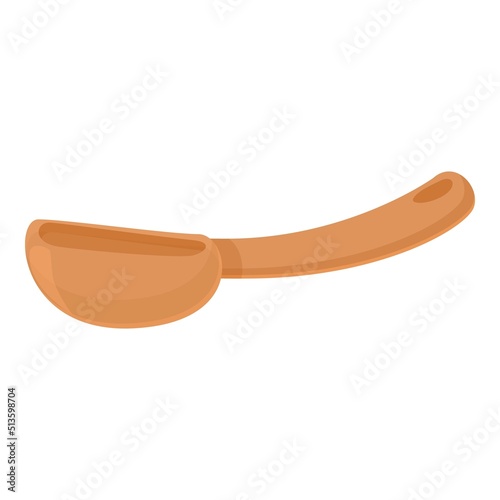 Wax therapy spoon icon cartoon vector. Aroma candle. Cosmetic spa