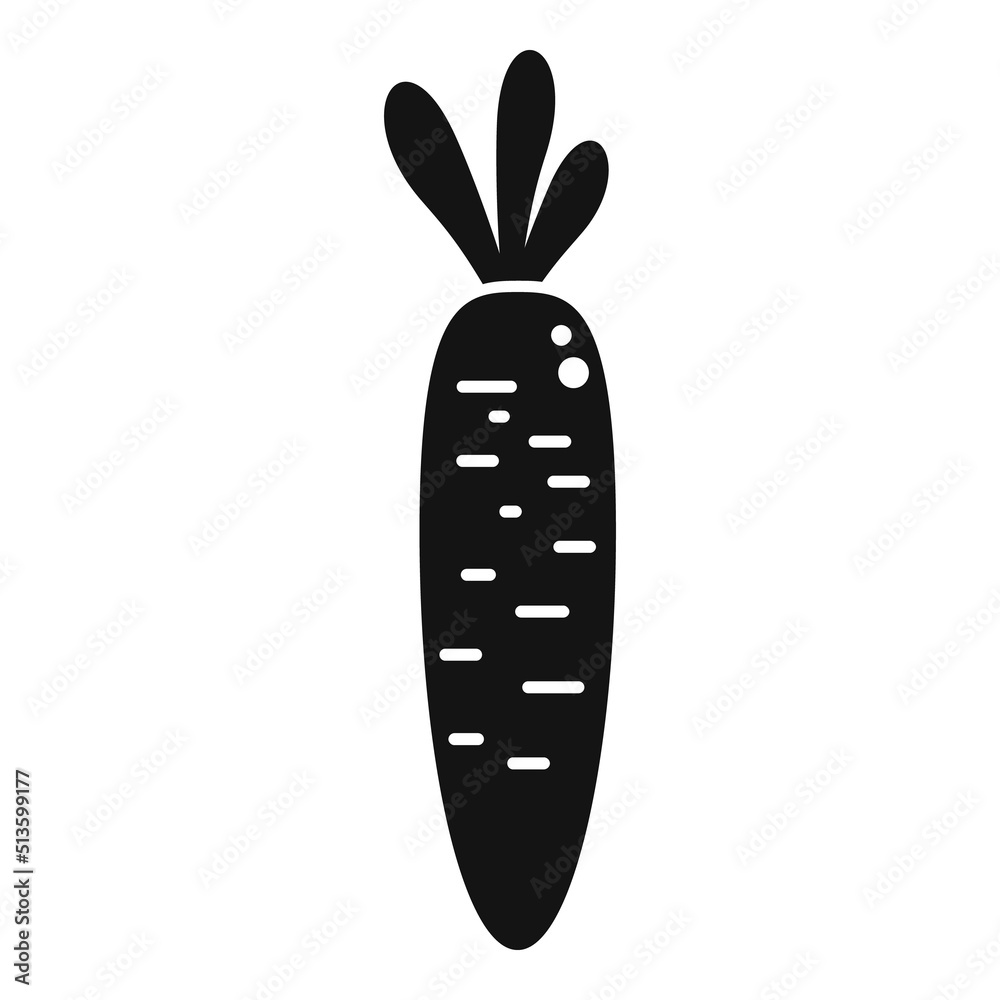 Eco carrot icon simple vector. Organic farming Eco carrot icon simple vector. Organic farming