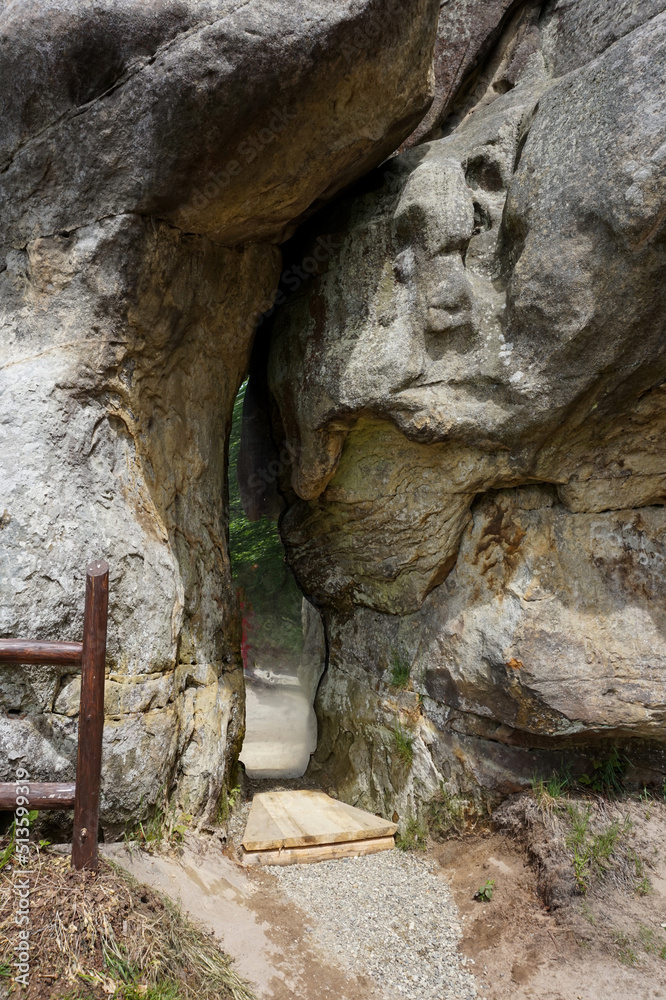 Soft and high limestone rocks in the Carpathian mountains. Soft and high limestone rocks in the Carpathian mountains.