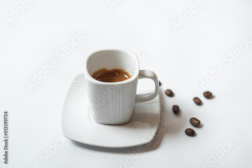 coffee cup concept minimal white background