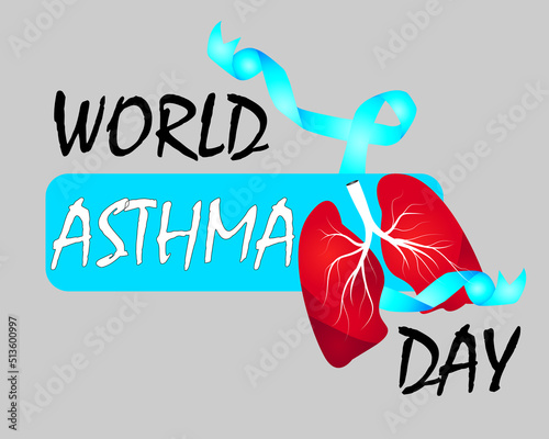 Poster Vector Design For World Asthma Day